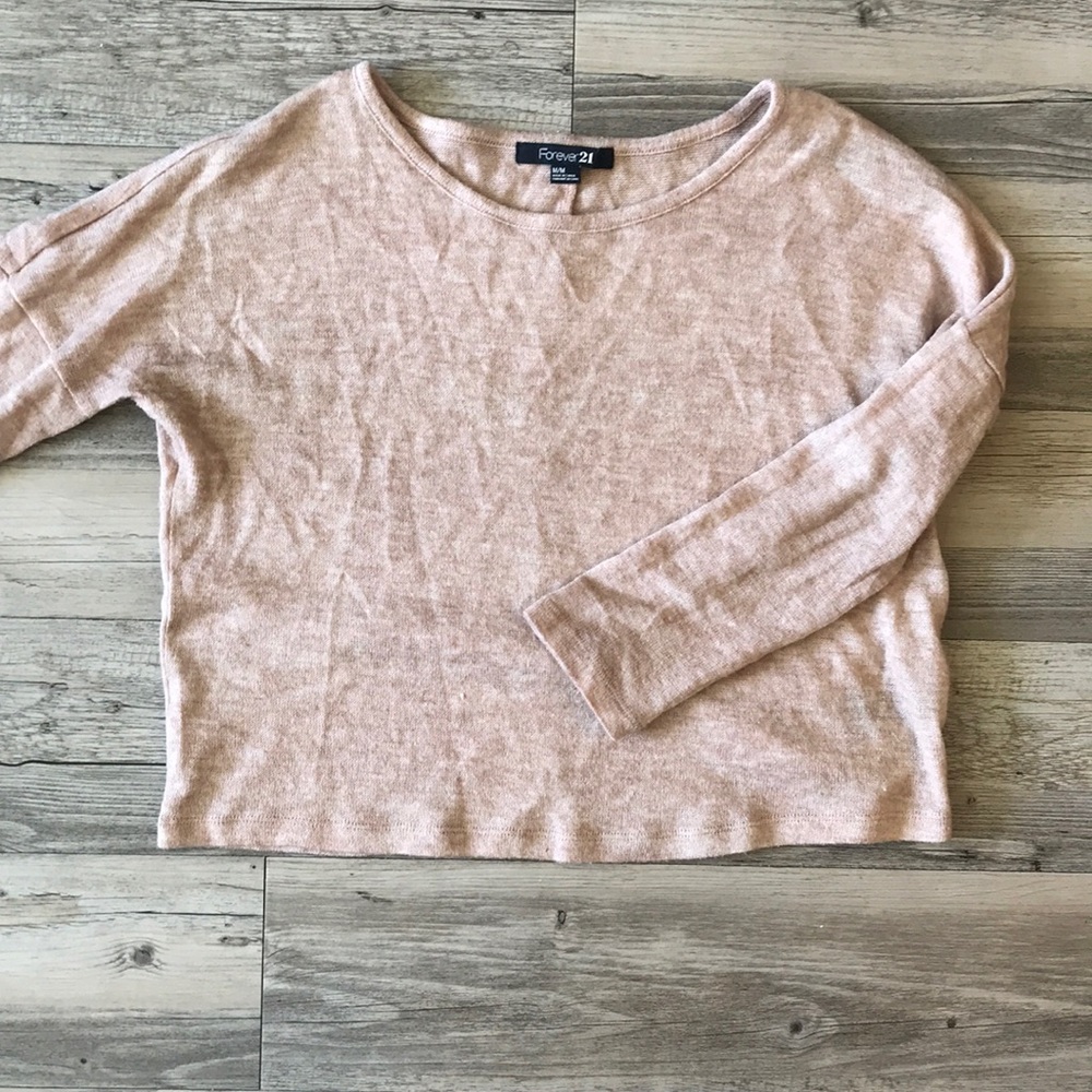 Long Sleeve Pink Knit